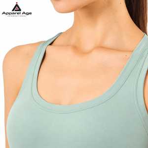 Hot Selling Custom Logo <b>Women's</b> Plus Size Yoga <b>Top</b> Loose Hollow Out Back Tanks <b>Vest</b> Sexy Sleeveless Workout Gym Sports Tank <b>Top</b> - Product Image 5