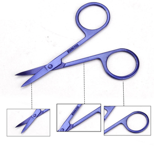 Ciseaux à manucure professionnels en acier inoxydable à pointe courbée pour retirer les peaux mortes et couper les ongles – Ciseaux de salon - Product Image 5