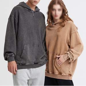 Sweat-shirt vintage uni en coton mélangé unisexe, vente en gros, automne-hiver, taille standard - Product Image 1