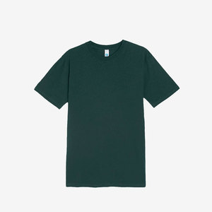 เสื้อยืดคอกลมแขนสั้นผู้ชายผ้าฝ้าย 100% ทรงปกติ ไม่เป็นขุย สไตล์สมาร์ทแคชชวล  สีพื้น  รับสกรีนโลโก้ - Product Image 6