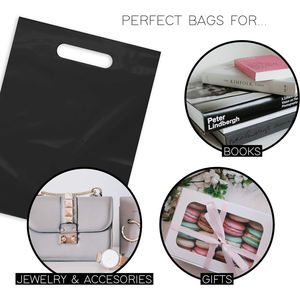 Bolsas de compras de plástico troqueladas personalizadas a precio barato con asa Bolsas con asa troqueladas a granel para negocios de comestibles Hecho en Vietnam - Product Image 4