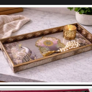 Bandeja de madera, bandeja de madera para servir, bandeja de madera para alimentos, bandeja de madera para cocina, bandeja de madera para comedor, bandeja de madera para mesa, bandeja de madera para desayuno - Product Image 1