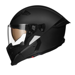 RNG combinazione casco nero opaco Full Face casco moto a doppia visiera approvato a punto Flip up adulti uomo e donna - Product Image 4