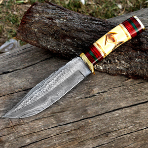 Cuchillo Bowie de Caza de Grado Industrial Galway Grove, para Deportes al Aire Libre, Hecho a Mano, de Acero Inoxidable con Borde Dentado |   Decoración Grabada - Product Image 2