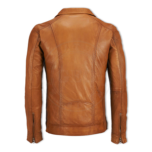 Vestes en cuir véritable pour hommes 2026 avec logo personnalisé, imperméables et respirantes, design écologique, tendance, faible MOQ pour les détaillants de vêtements - Product Image 5