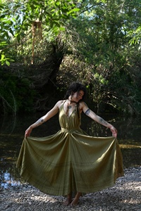 Vestido Maxi de Algodón Estilo Bohemio, Ligero, Estilo Hada, para Vacaciones de Verano y Festivales - Product Image 4