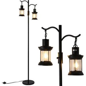 Handcrafted Metal <b>Lantern</b> With <b>Tall</b> Stand For Entrance Hallway Decoration And Elegant Lighting - Product Image 1