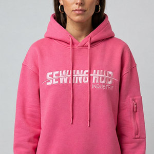 Ladies Cozy Hooded Sweatshirt Thick Warm Fleece Fabric Modern Loose Shape Long Sleeve Pullover <b>Top</b> Urban Fashion <b>Cold</b> Weather - Product Image 5