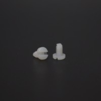 Offres Speciales PA66 blanc et noir M2 - M8 DIN 7985 vis et boulons a tete cylindrique a empreinte cruciforme en plastique