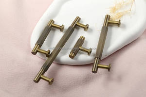 Poignées d'armoires de cuisine élégantes et matériaux de quincaillerie boutons uniques en laiton et en marbre à vendre en vrac d'Inde - Product Image 3