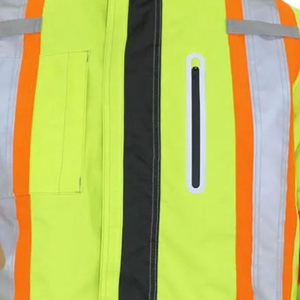 Wholesale High Quality <b>Canvas</b> Waterproof Breathable Safety Reflective Safety <b>Jacket</b> Custom Men Work Letter Pattern - Product Image 5