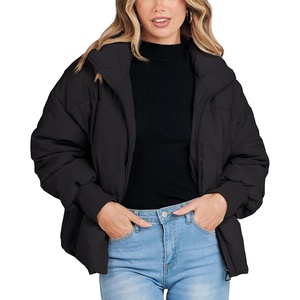 Chaqueta Acolchada Ligera Informal para Mujer, Marca Privada, Diseño Sólido, Impermeable, Cortavientos, para Invierno, con Cremallera - Product Image 6