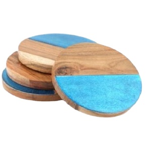 DIFFERENT DESIGN NEW WOODEN <b>and</b> ROUND CAOSTER <b>SET</b> Manufacturer Wooden <b>coaster</b> <b>Set</b> Natural Round Cup Mat Wood <b>Coasters</b> - Product Image 1