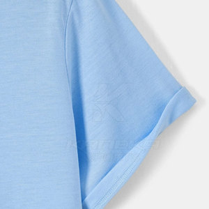 T-shirt pour homme de haute qualité 100% coton, manches courtes, service OEM, logo personnalisé, séchage rapide, respirant, t-shirt d'été - Product Image 5