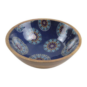 Bol à fruits en bois design, idéal pour la décoration de table des hôtels et restaurants, bol à salade en bois émaillé design - Product Image 5