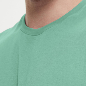 Camiseta sin mangas para hombre, color verde menta, cuello redondo, color sólido, informal, transpirable, de punto, para entrenamiento. - Product Image 3