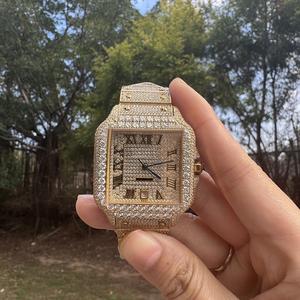 Reloj Mecánico Automático de Lujo Estilo Hip Hop para Hombre, Completamente Cubierto de Diamantes, 40MM, Acero Inoxidable 316L, con Diamantes Moissanite - Product Image 2