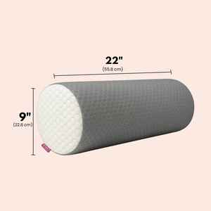 High-Density Memory Foam Bolster Pillow Round Neck Roll Support <b>Cushion</b> for <b>Yoga</b> Back Cervical Pain Relief Custom Logo OEM ODM - Product Image 2