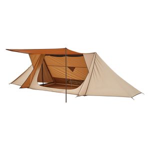Tente d'hiver légère et imperméable pour 2 personnes avec cheminée et 2 poteaux de tente pour le camping - Product Image 1