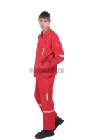 Ensemble chemise et pantalon FR NFPA 70E CAT1, protection contre les arcs électriques ASTM F1506 IIIA 4.5oz, combinaison de protection électrique en aramide intrinsèque pour le secteur pétrolier et gazier