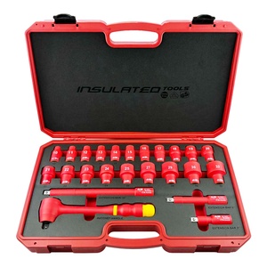 Juego de Llaves de Tubo de 6 Puntas, 1/2" Métrico, 24 Piezas, VDE-GS 1000V, Aisladas, de Acero al Cromo Vanadio, Herramientas para Electricistas OEM - Product Image 2