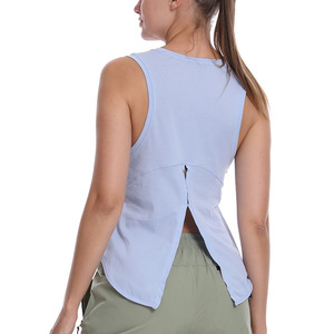 Top Deportivo Corto para Mujer, Estilo Singlet, para Entrenamiento, Fitness, Verano, Ropa Deportiva Activa - Product Image 3