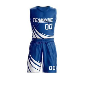Uniforme de basket-ball respirant et à séchage rapide pour hommes, vêtements de sport, nom d'équipe et nom de joueur personnalisés, uniforme léger OEM - Product Image 3