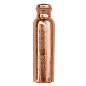 Bouteille d'eau en cuivre pur de qualité supérieure, luxueuse, fabriquée à la main, élégante, style américain, aspect antique, écologique, taille personnalisée, usage domestique - Product Image 2