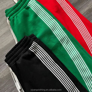 Pantalones Deportivos Extra Grandes para Hombre, Fabricación de Alta Calidad, Pantalones Casuales con Franjas Laterales Personalizadas, Pantalones Vintage con Efecto Desgastado por el Sol - Product Image 6