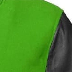 Veste de baseball varsity pour homme sur mesure de haute qualité, vente en gros, manches en satin uni, tissu d'hiver - Product Image 5