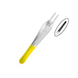 Pince à épiler multifonction à manche large, à surface striée antidérapante, en acier inoxydable, pour greffe de cheveux, ensemble d'instruments CE, manuel inclus - Product Image 3