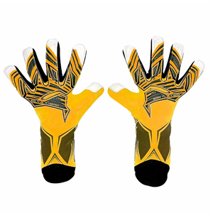 Gants de gardien de but de football en latex respirant antidérapants à doigts complets avec fermeture auto-agrippante, nouveau design, vente en gros, OEM/ODM - Product Image 3