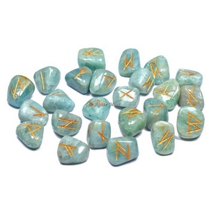 Meilleur prix Citron Citrine Futhark Rune Set en ligne Semi Precious rune set - Product Image 4