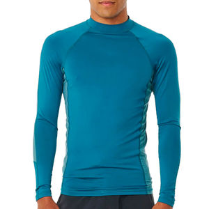 Rashguard uni pour homme fabriqué en usine à prix raisonnable, imprimé numériquement, respirant, léger, 160g Polyester/Nylon - Product Image 1