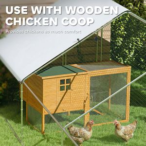 Grande Pollaio a Forma di Torre con Copertura Impermeabile e Anti-UV per Uso Esterno e in Giardino 39FT X 10FT X 6.4FT - Product Image 5