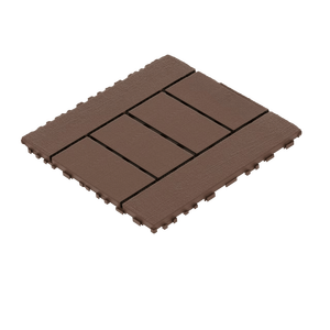 Piastrelle a incastro H Style da 12 pollici per patio e terrazza, installazione rapida e semplice di piastrelle per pavimenti interni/esterni, classe C. - Product Image 5