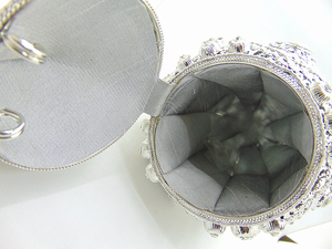 Sacs à main de soirée pour femmes, sacs de mariée, sacs Potli en métal - Product Image 4