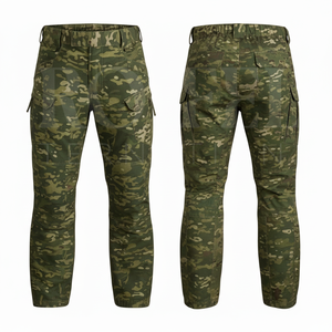 Hot Selling Soft Shell Waterproof <b>Camouflage</b> Pattern Sublimation Printing <b>Cargo</b> Pants Workwear High Waist Heavy Duty Pants Men - Product Image 3