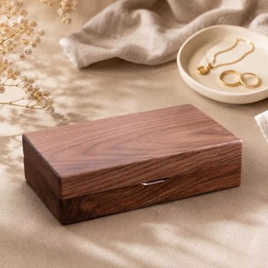 Boîte à bijoux en bois artisanale de qualité supérieure, organiseur décoratif pour ranger les bagues, les boucles d'oreilles, les bracelets et les colliers - Product Image 1