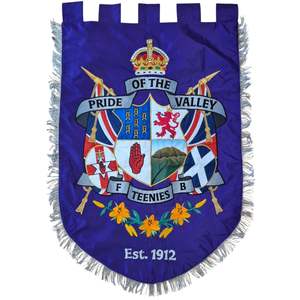 Bandera de la Brigada de los Niños Aprendices de Dennistoun de Derry, banderas bordadas - Product Image 3