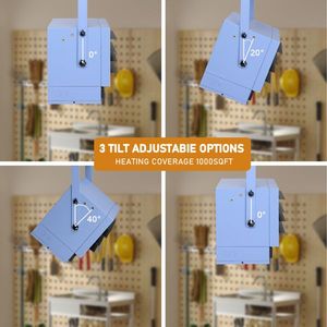 ZOKOP Stufa Elettrica Intelligente WiFi da Garage 5000W, Riscaldatore a Soffitto 240 Volt con Ventilazione Forzata, Stufa da Officina Cablata WiFi - Product Image 5