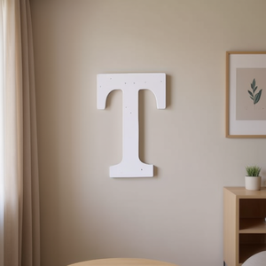 Lettera Decorativa Ilan T 11Cm Bianca Per Decorazione Murale - Product Image 3