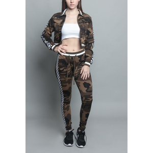 Women Winter Casual Windproof Hooded Gym <b>Tracksuit</b> Set Workout Fitness Clothing Breathable Custom Logo Wholesale - Product Image 2