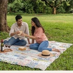 Cotton Kantha Twin Quilt <b>Throw</b> 150x220 cm Hand Block Printed Hand Embroidered Indian Handmade Bedspread Boho Home Decor Supplier - Product Image 6