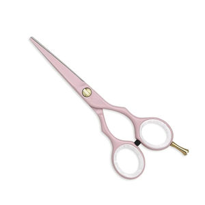 2026 Professional Hair Cutting Scissors Set <b>Pink</b> Thinning Shears <b>Kit</b> With Gold Adjustable Finger Rest Hairdressing <b>Tool</b> - Product Image 3