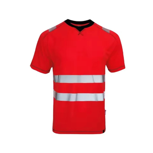 T-shirt réfléchissant haute visibilité, personnalisation de la marque, vêtements de sécurité industrielle, prix de gros d'usine pour les travailleurs du bâtiment - Product Image 1