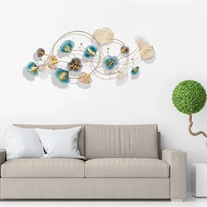Contemporary Metal <b>Wall</b> Sculpture Floral Art <b>Decor</b> 122cm Hanging <b>Wall</b> Accent for Living Room and Bedroom - Product Image 3