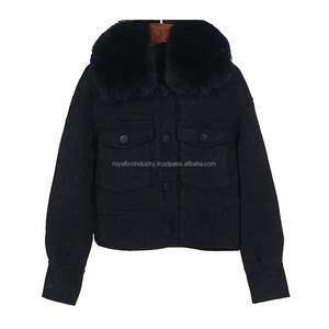 2025 Hot Sale New Autumn Winter Regular Casual Loose Waterproof Polyester Coats Stand Collar <b>Jackets</b> - Product Image 6