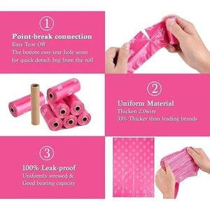 Sacchetti per Escrementi di Cane Extra Spessi e Resistenti in Amido di Mais per lo Smaltimento dei Rifiuti degli Animali Domestici - Product Image 2