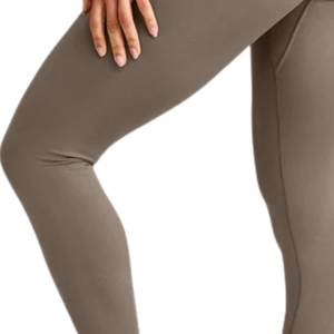 <b>Women</b> Seamless Athletic <b>Leggings</b> High Stretch Comfortable Workout Tights for Gym Yoga Running Training Fitness with Gray Logo - Product Image 6